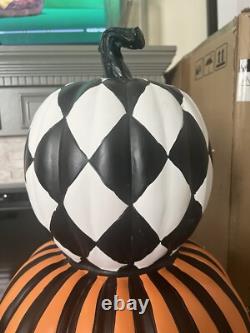 Haunted Hill Farm Prelit Stacked Pumpkin Halloween Decoration Local Pickup Only