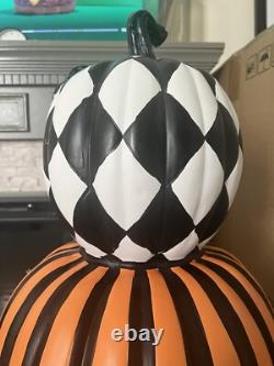 Haunted Hill Farm Prelit Stacked Pumpkin Halloween Decoration Local Pickup Only