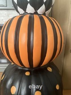 Haunted Hill Farm Prelit Stacked Pumpkin Halloween Decoration Local Pickup Only