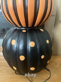 Haunted Hill Farm Prelit Stacked Pumpkin Halloween Decoration Local Pickup Only