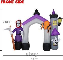 Haunted House 10 Ft Arch Halloween Inflatable Outdoor Yard Decorations Clearance