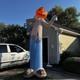 Haunted Living Halloween 12 Ft Airblown Inflatable Scare Crow Pumpkin Read