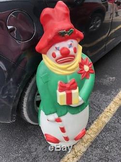 Hobo Snowman Blow Mold Christmas Decoration