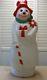 Hobo Snowman With Daisy Blow Mold -empire App. 40 Ht. With Cord Htf -rare