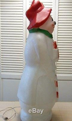 Hobo Snowman With Daisy Blow Mold -Empire App. 40 Ht. With Cord HTF -Rare