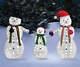 Holiday Lighed Led Snowman Family 3 Pc Set Christmas Outdoor Decor New