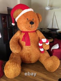 Holiday Living 8.98-ft Lighted Teddy Bear Christmas Inflatable Holiday Living 8.98-ft Lighted Teddy Bear Christmas Inflatable