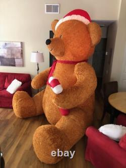 Holiday Living 8.98-ft Lighted Teddy Bear Christmas Inflatable Holiday Living 8.98-ft Lighted Teddy Bear Christmas Inflatable