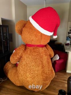 Holiday Living 8.98-ft Lighted Teddy Bear Christmas Inflatable Holiday Living 8.98-ft Lighted Teddy Bear Christmas Inflatable