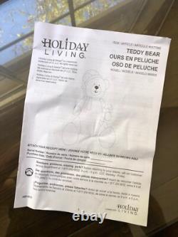 Holiday Living 8.98-ft Lighted Teddy Bear Christmas Inflatable Holiday Living 8.98-ft Lighted Teddy Bear Christmas Inflatable