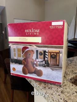 Holiday Living 8.98-ft Lighted Teddy Bear Christmas Inflatable Holiday Living 8.98-ft Lighted Teddy Bear Christmas Inflatable