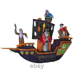 Holiday Living 9.12-ft x 11.5-ft Animatronic Lighted Pirate Ship Halloween NIB