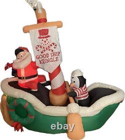 Holiday Living Good Ship Kringle Airblown Inflatable Christmas Decor 6ft RARE