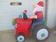 Holiday Living Santa On Tractor Inflatable Animated Rocking Lighted Airblown