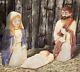 Holiday Time 28 Set Of 3 Nativity Scene Lighted Blow Mold Yard Decor New In Box