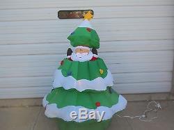 Holiday Time Airblown Inflatable ANIMATED Christmas Tree Santa Claus operates
