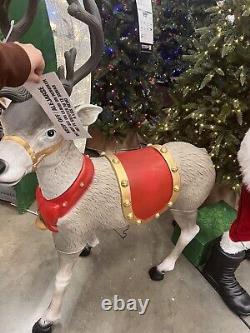 Home Accents Holiday 4.5' Led 2023 Reindeer Christmas Yard Decoration Blow Mold