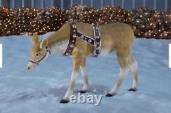Home Accents Holiday 4.5 ft. Feeding Reindeer Multicolor LED Christmas Decor