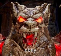Home Accents Holiday 5 Ft. LED Gargoyle Tombstone Prop Home Accents Holiday 5 Ft. LED Gargoyle Tombstone Prop