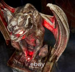 Home Accents Holiday 5 Ft. LED Gargoyle Tombstone Prop Home Accents Holiday 5 Ft. LED Gargoyle Tombstone Prop