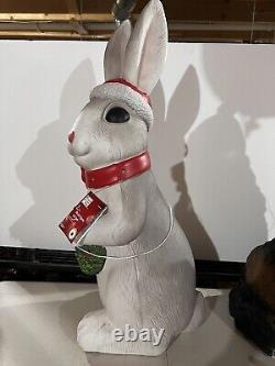 Home Depot 2023 Blow Mold Led Bunny 2.5' Battery Timer Rabbit New