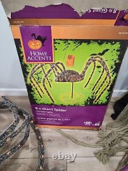 Home Depot Home Accents 8 ft. Gargantuan Spider Light Up Rare