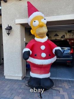 Homer Simpson 8 ft Tall Airblown Inflatable Santa READ DISCRIPTION