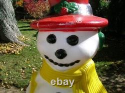 Htf Drainage Noel Snowman 39 Blow Mold Christmas Local Pick Up Only