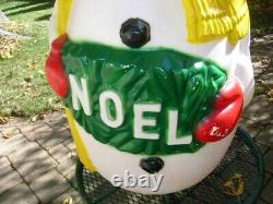 Htf Drainage Noel Snowman 39 Blow Mold Christmas Local Pick Up Only