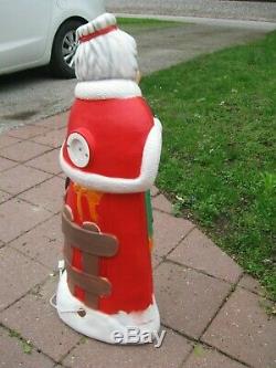 Htf Tpi Mrs Claus Blow Mold Vintage Lighted Plastic Christmas