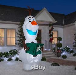 Huge 10.5 Ft Christmas Disney Olaf Animated Airblown Inflatable Yard Decor Gemmy