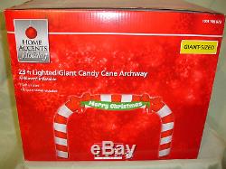 Huge 23 Foot Christmas Holiday Archway Airblown Inflatable Arch Yard Decor New