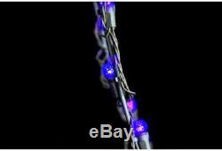 Huge 8 FT. BLUE LED SILHOUETTE CHRISTMAS TREE 3D Outdoor Twinkling Decoration