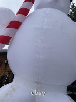 Huge Frosty The Snowman 18 Foot Inflatable With 2 Kaleidoscope Light & Led