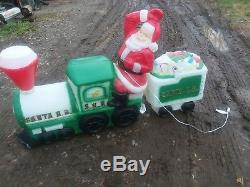 Huge General foam Santa Train blowmold Christmas blow mold