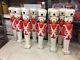 Huge Lot Of 10 Vintage Blow Mold Toy Soldiers Lawn Decor Christmas