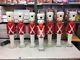 Huge Lot Of 7 Vintage Blow Mold Toy Soldiers Lawn Decor Christmas