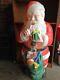 Huge Rare 44 Holiday Santa Claus Toy Sack Christmas Blow Mold Yard Light
