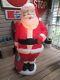 Huge Vintage 1960s Santa Blow Mold 5 Feet Tall With Toy Sack C952-1201