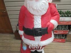 Huge Vintage 1960s Santa Blow Mold 5 Feet Tall with Toy Sack C952-1201