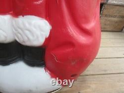 Huge Vintage 1960s Santa Blow Mold 5 Feet Tall with Toy Sack C952-1201