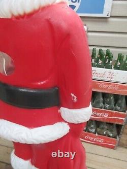 Huge Vintage 1960s Santa Blow Mold 5 Feet Tall with Toy Sack C952-1201