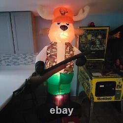 Hunting Deer 8 FT DEER CAMO HUNTER AIRBLOWN INFLATABLE YARD GEMMY RARE