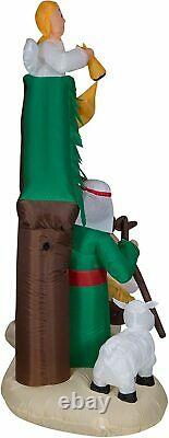 Inflatable Airblown Christmas Decor 7 Ft Nativity Scene Holiday Xmas Decorations