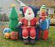 Inflatable Airblown Santa Claus Chair Christmas Tree Elf Present Blow Light Up