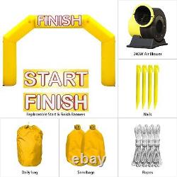 Inflatable Archway 20ft Hexagon Inflatable Arch with 2 Interchangeable Banners