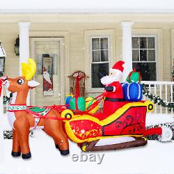 Inflatable Christmas Santa Claus/Dinosaur/Bear LED Lights Blow Up Outdoor Yard