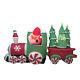 Inflatable Christmas Trees Santa Claus Train Candy Wheels Led Lights Decoration