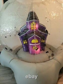 Inflatable Ghost Globe 6' Halloween Snowglobe Swirling Bats Haunted House VIDEO