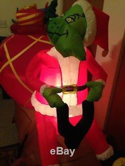 Inflatable Grinch sled